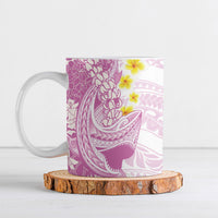 Purple Hawaii Shark Tattoo Ceramic Mug Puakenikeni Lei Plumeria Polynesian Pattern LT14 Purple - Polynesian Pride