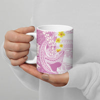 Purple Hawaii Shark Tattoo Ceramic Mug Puakenikeni Lei Plumeria Polynesian Pattern LT14 - Polynesian Pride