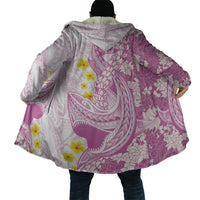 Purple Hawaii Shark Tattoo Cloak Puakenikeni Lei Plumeria Polynesian Pattern