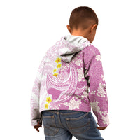 Purple Hawaii Shark Tattoo Kid Hoodie Puakenikeni Lei Plumeria Polynesian Pattern LT14 - Polynesian Pride