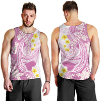 Purple Hawaii Shark Tattoo Men Tank Top Puakenikeni Lei Plumeria Polynesian Pattern LT14 - Polynesian Pride