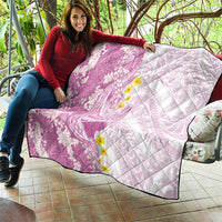 Purple Hawaii Shark Tattoo Quilt Puakenikeni Lei Plumeria Polynesian Pattern
