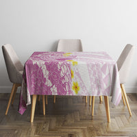 Purple Hawaii Shark Tattoo Tablecloth Puakenikeni Lei Plumeria Polynesian Pattern