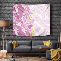 Purple Hawaii Shark Tattoo Tapestry Puakenikeni Lei Plumeria Polynesian Pattern