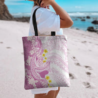 Purple Hawaii Shark Tattoo Tote Bag Puakenikeni Lei Plumeria Polynesian Pattern
