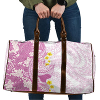 Purple Hawaii Shark Tattoo Travel Bag Puakenikeni Lei Plumeria Polynesian Pattern