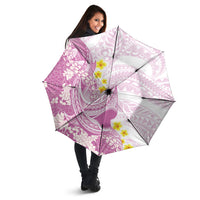 Purple Hawaii Shark Tattoo Umbrella Puakenikeni Lei Plumeria Polynesian Pattern