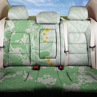 Green Hawaii Shark Tattoo Back Car Seat Cover Puakenikeni Lei Plumeria Polynesian Pattern