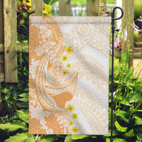 Orange Hawaii Shark Tattoo Garden Flag Puakenikeni Lei Plumeria Polynesian Pattern