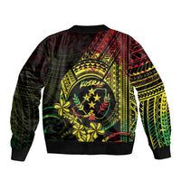 Reggae Kosrae Liberation Day Bomber Jacket September 8 Polynesian Tattoo - Polynesian Pride
