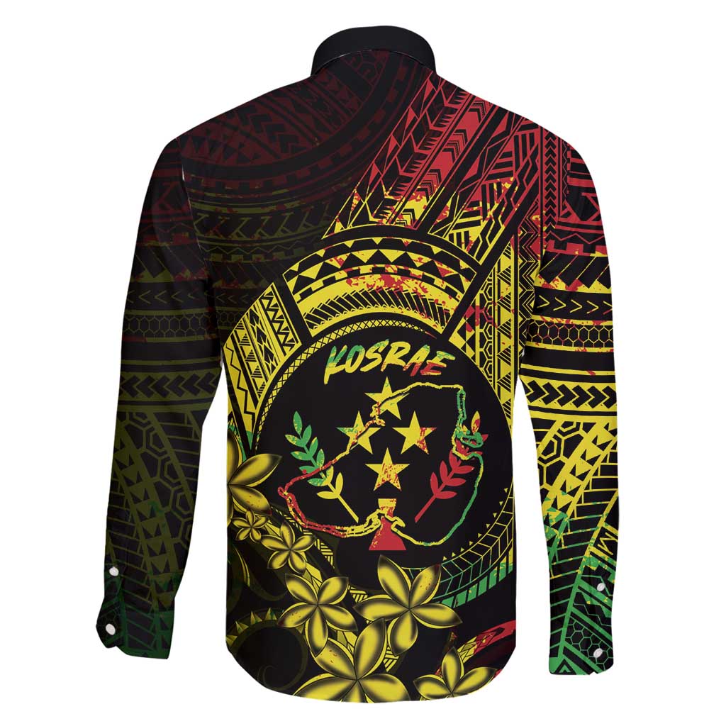 Reggae Kosrae Liberation Day Family Matching Puletasi and Hawaiian Shirt September 8 Polynesian Tattoo - undefined