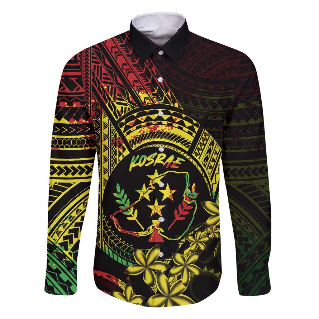 Reggae Kosrae Liberation Day Family Matching Tank Maxi Dress and Hawaiian Shirt September 8 Polynesian Tattoo - Polynesian Pride