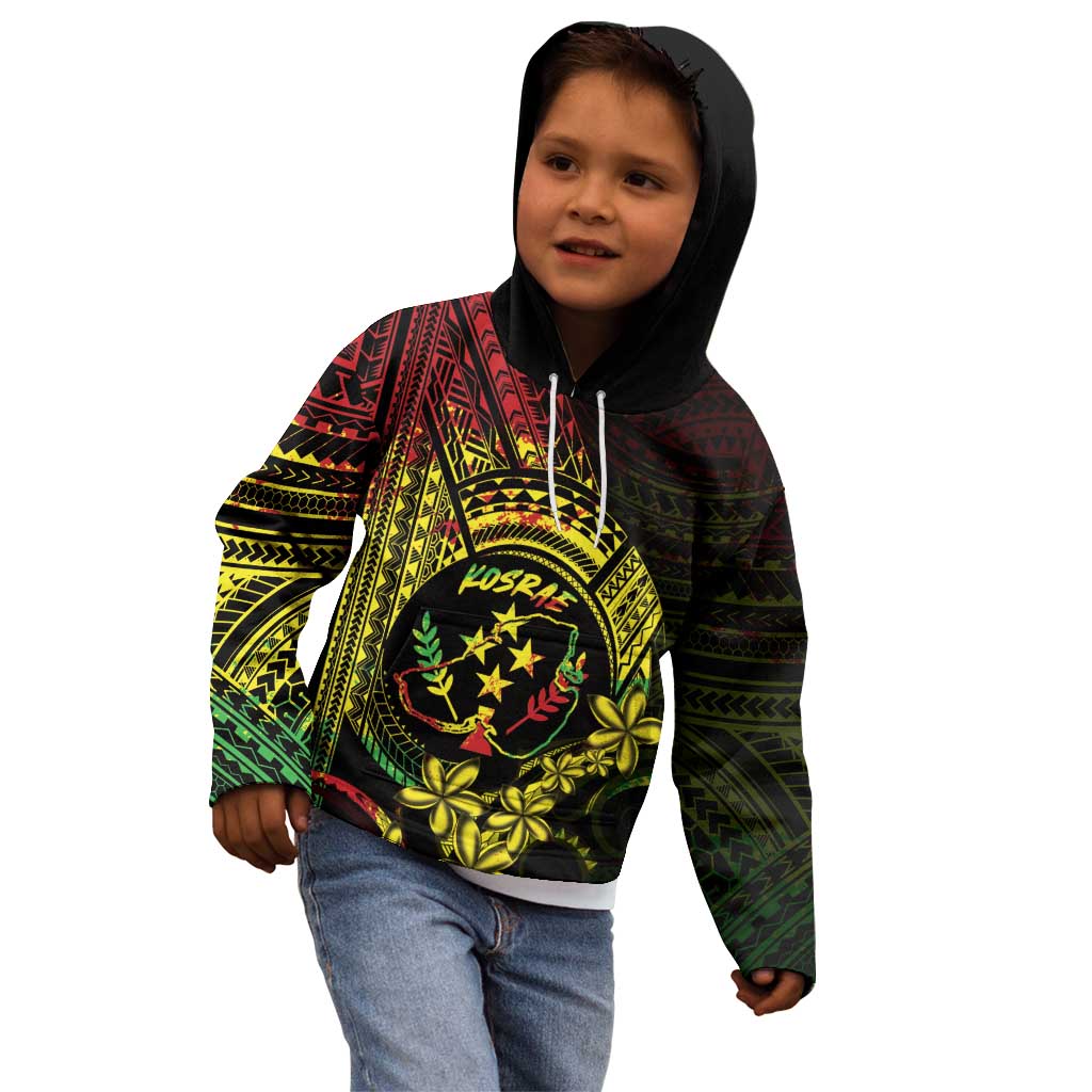 Reggae Kosrae Liberation Day Kid Hoodie September 8 Polynesian Tattoo - Polynesian Pride