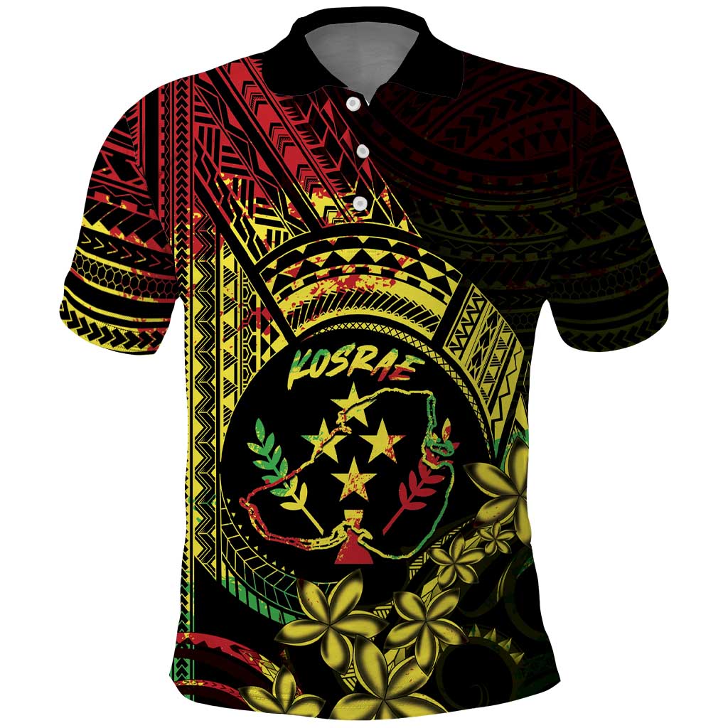 Reggae Kosrae Liberation Day Polo Shirt September 8 Polynesian Tattoo - Polynesian Pride