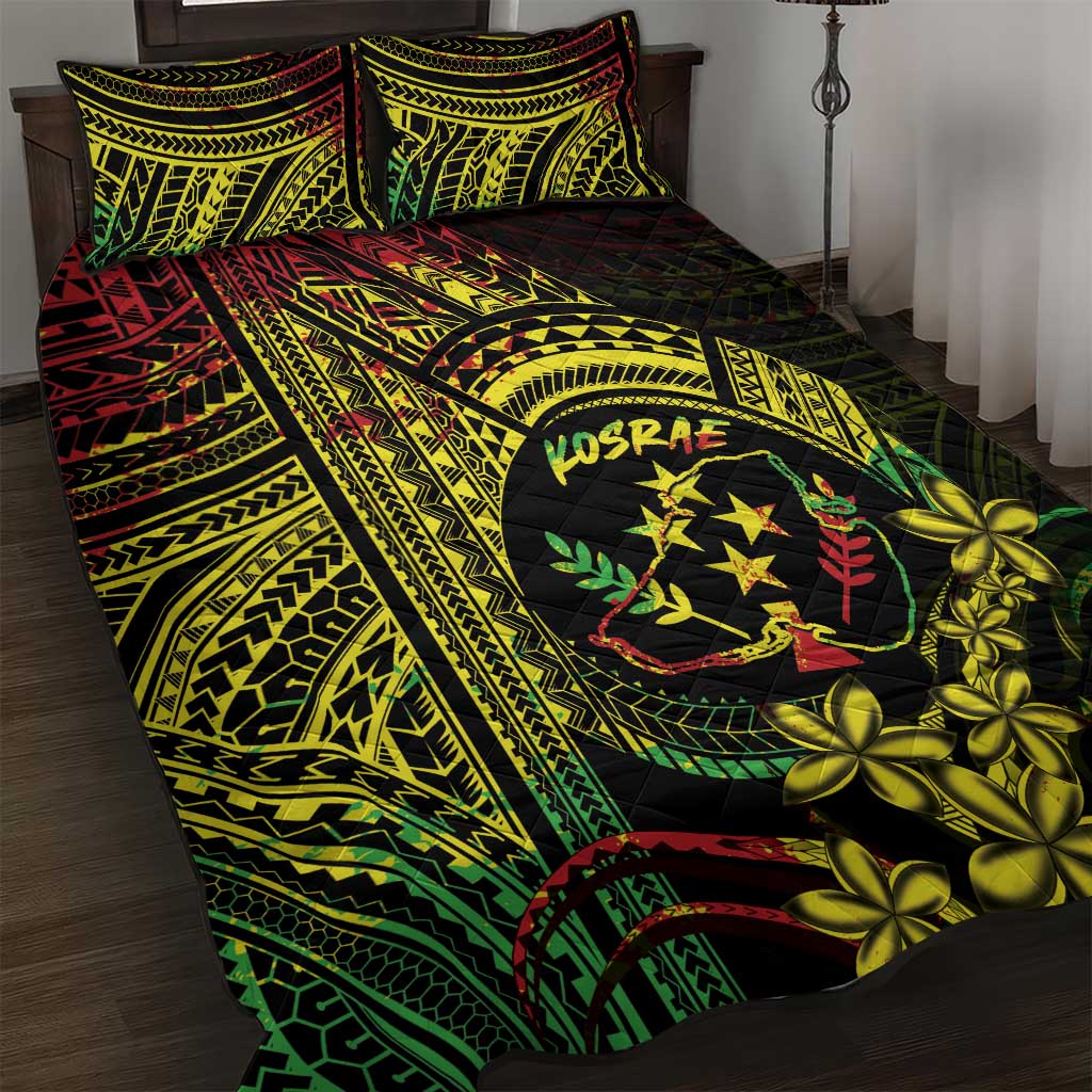 Reggae Kosrae Liberation Day Quilt Bed Set September 8 Polynesian Tattoo - Polynesian Pride
