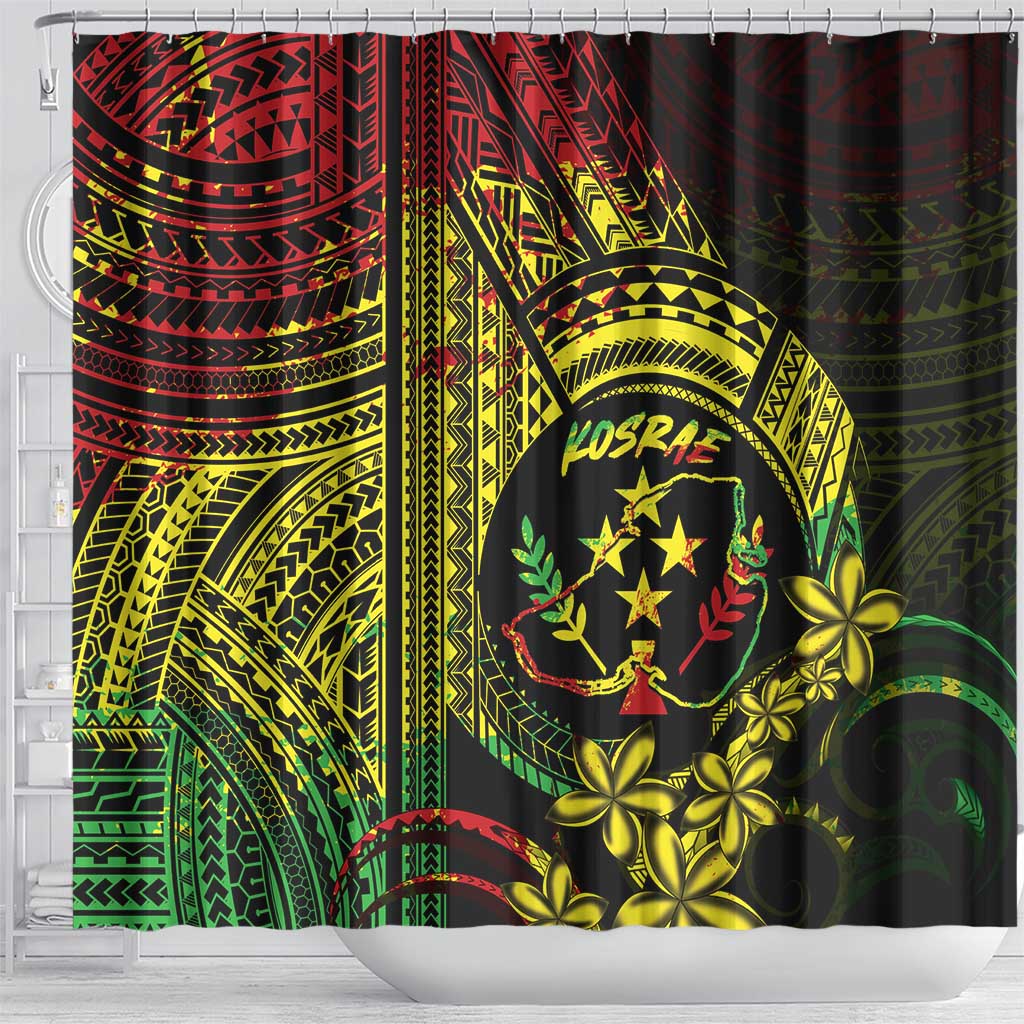 Reggae Kosrae Liberation Day Shower Curtain September 8 Polynesian Tattoo - Polynesian Pride