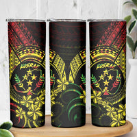 Reggae Kosrae Liberation Day Skinny Tumbler September 8 Polynesian Tattoo - Polynesian Pride