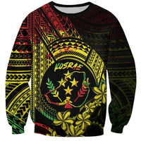 Reggae Kosrae Liberation Day Sweatshirt September 8 Polynesian Tattoo - Polynesian Pride