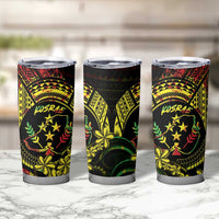 Reggae Kosrae Liberation Day Tumbler Cup September 8 Polynesian Tattoo - Polynesian Pride