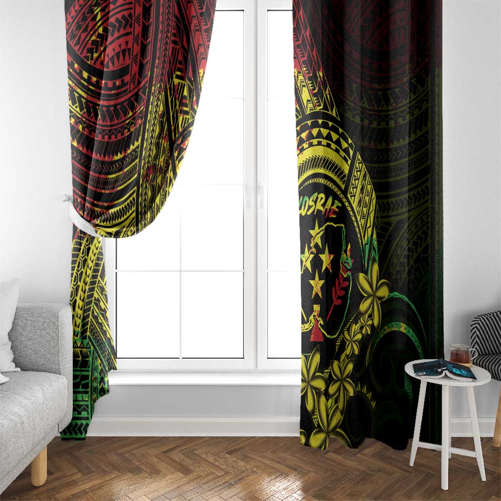 Reggae Kosrae Liberation Day Window Curtain September 8 Polynesian Tattoo - Polynesian Pride