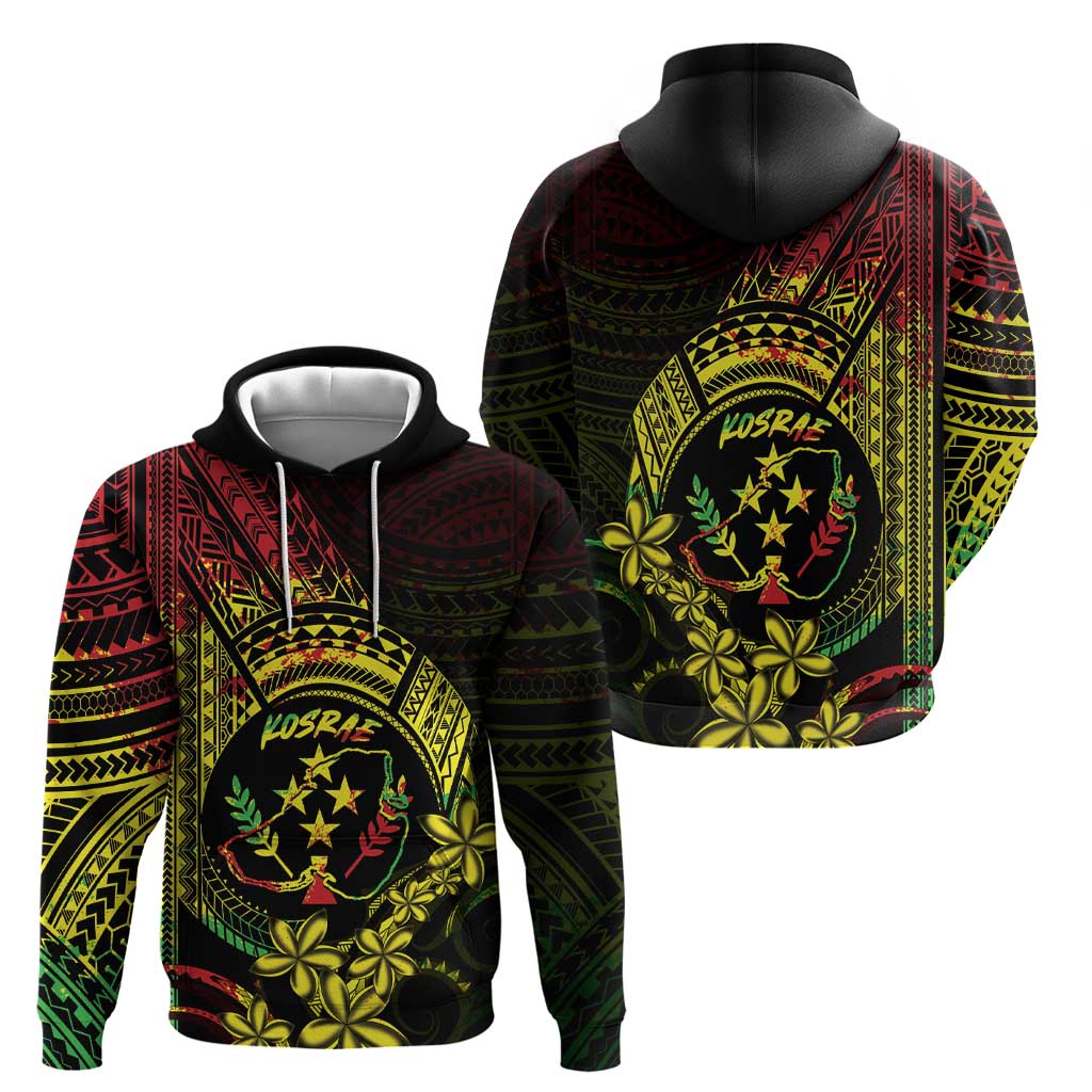 Reggae Kosrae Liberation Day Zip Hoodie September 8 Polynesian Tattoo - Polynesian Pride