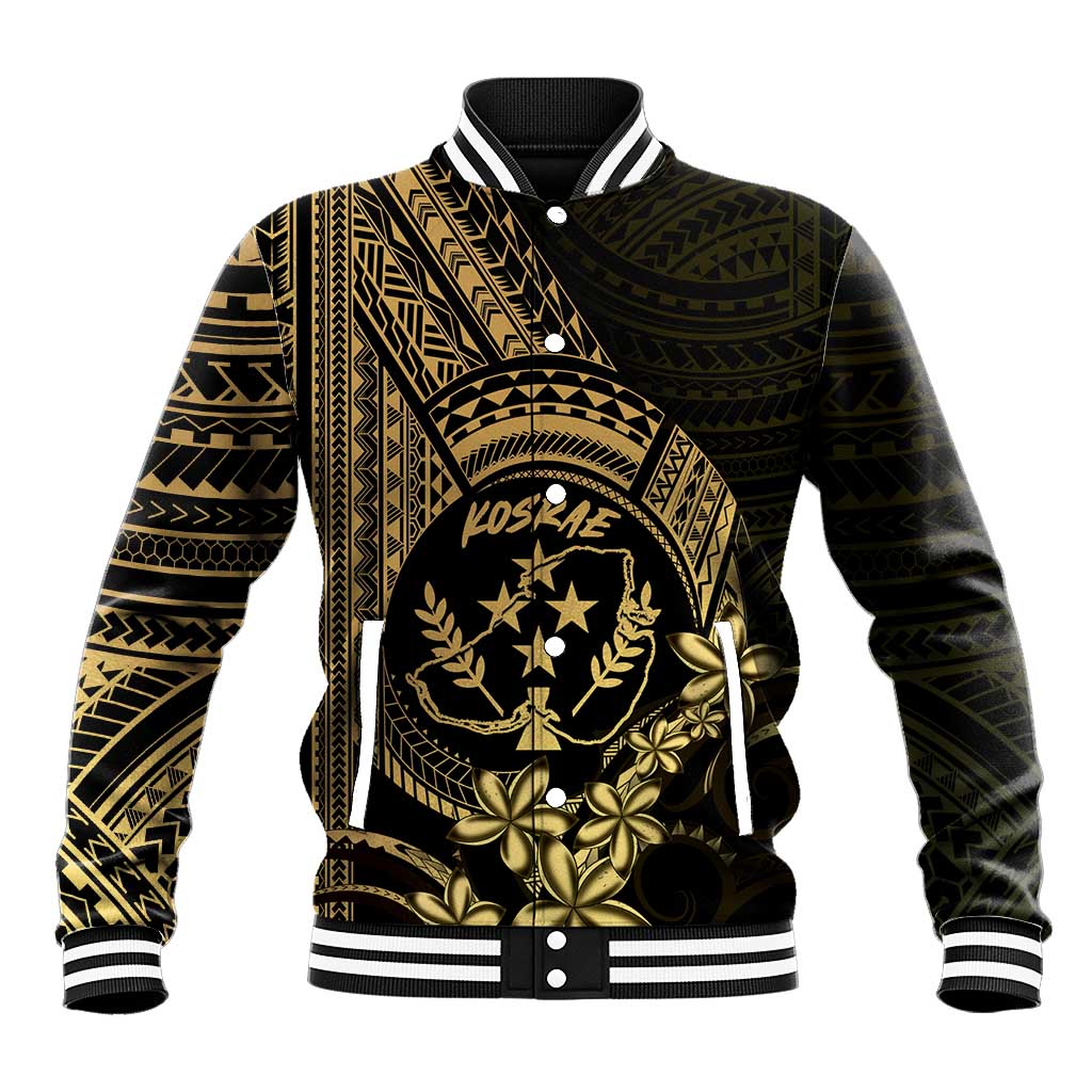 Gold Kosrae Liberation Day Baseball Jacket September 8 Polynesian Tattoo - Polynesian Pride