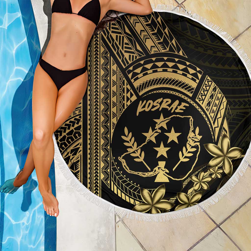 Gold Kosrae Liberation Day Beach Blanket September 8 Polynesian Tattoo - Polynesian Pride