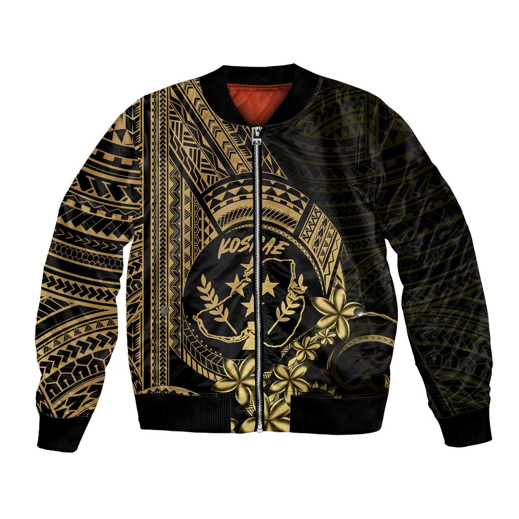 Gold Kosrae Liberation Day Bomber Jacket September 8 Polynesian Tattoo - Polynesian Pride