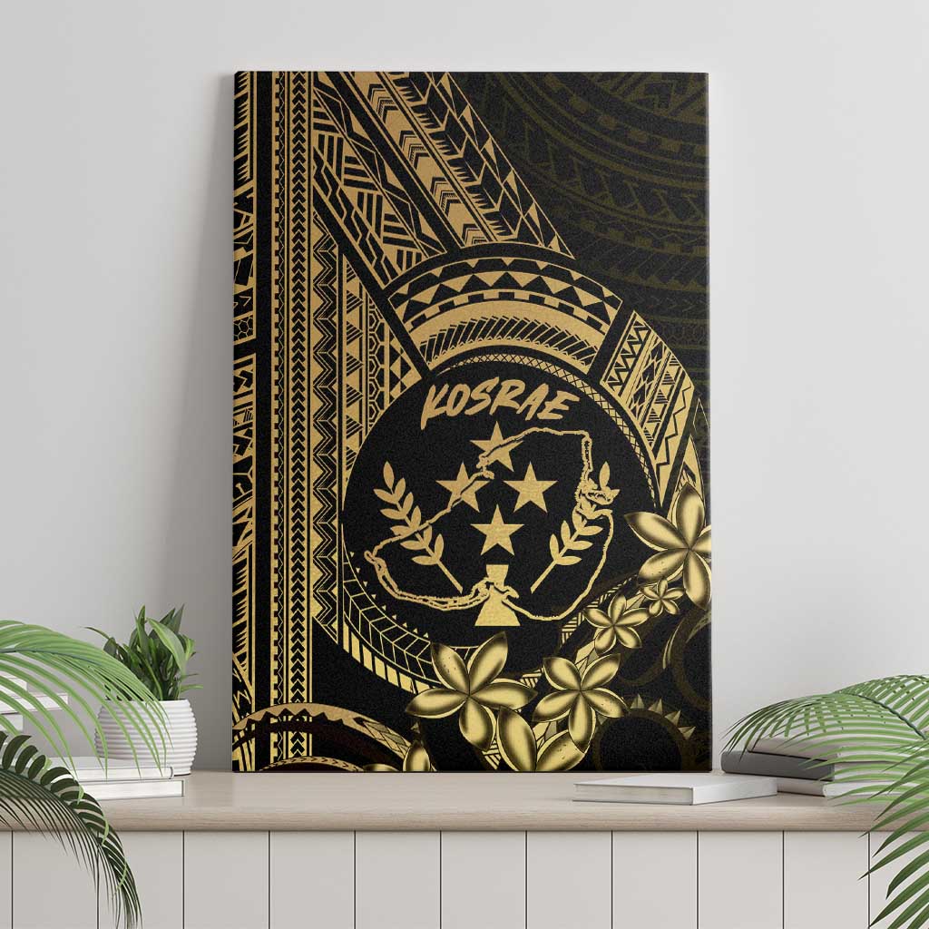 Gold Kosrae Liberation Day Canvas Wall Art September 8 Polynesian Tattoo - Polynesian Pride