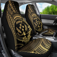 Gold Kosrae Liberation Day Car Seat Cover September 8 Polynesian Tattoo - Polynesian Pride