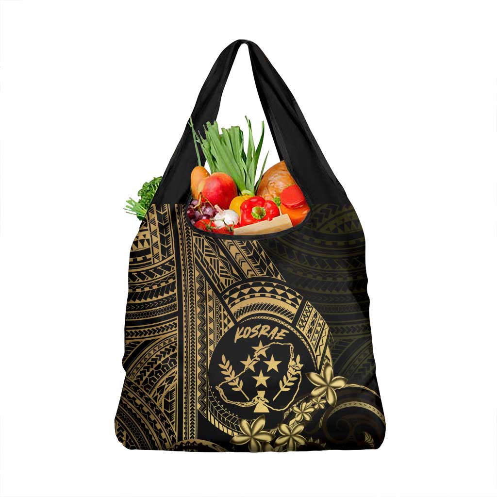 Gold Kosrae Liberation Day Grocery Bag September 8 Polynesian Tattoo - Polynesian Pride