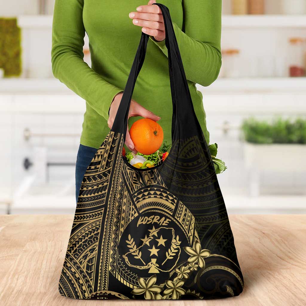 Gold Kosrae Liberation Day Grocery Bag September 8 Polynesian Tattoo - Polynesian Pride
