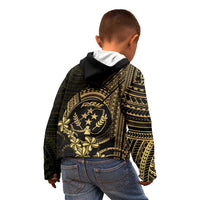 Gold Kosrae Liberation Day Kid Hoodie September 8 Polynesian Tattoo - Polynesian Pride
