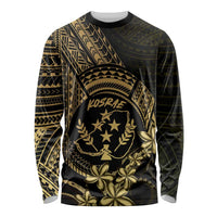 Gold Kosrae Liberation Day Long Sleeve Shirt September 8 Polynesian Tattoo - Polynesian Pride