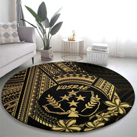 Gold Kosrae Liberation Day Round Carpet September 8 Polynesian Tattoo - Polynesian Pride