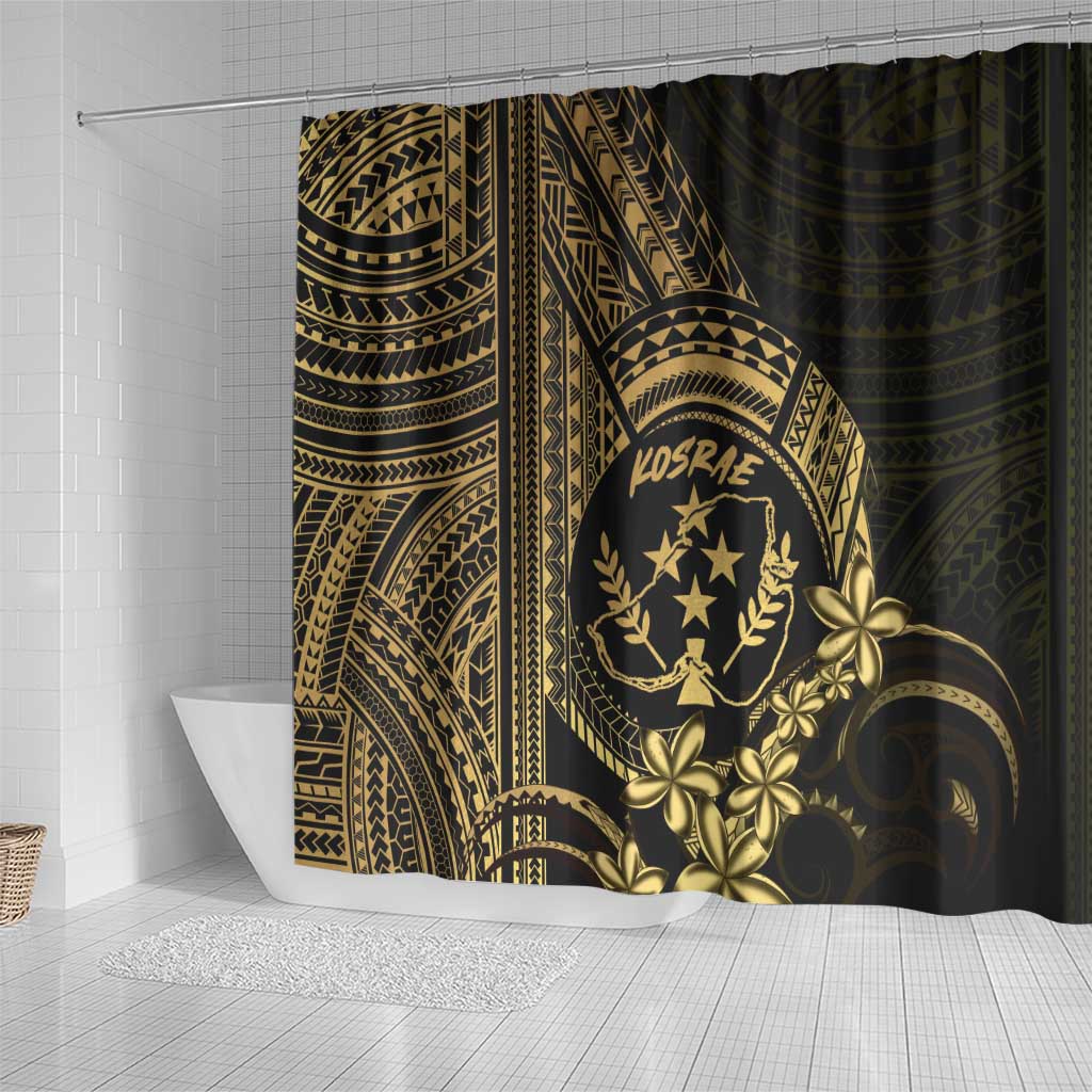 Gold Kosrae Liberation Day Shower Curtain September 8 Polynesian Tattoo - Polynesian Pride