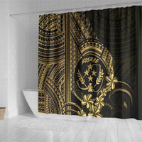 Gold Kosrae Liberation Day Shower Curtain September 8 Polynesian Tattoo - Polynesian Pride