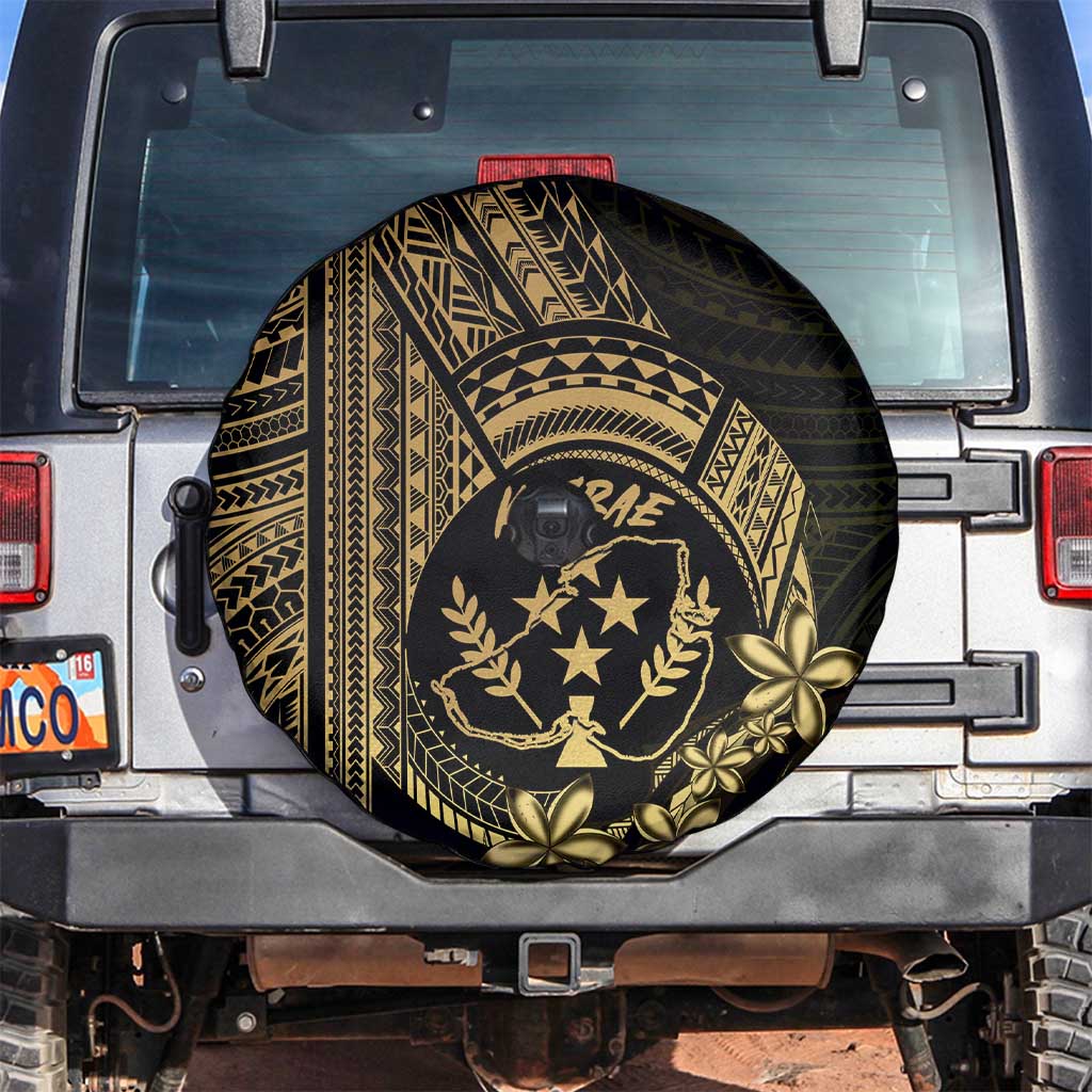 Gold Kosrae Liberation Day Spare Tire Cover September 8 Polynesian Tattoo - Polynesian Pride