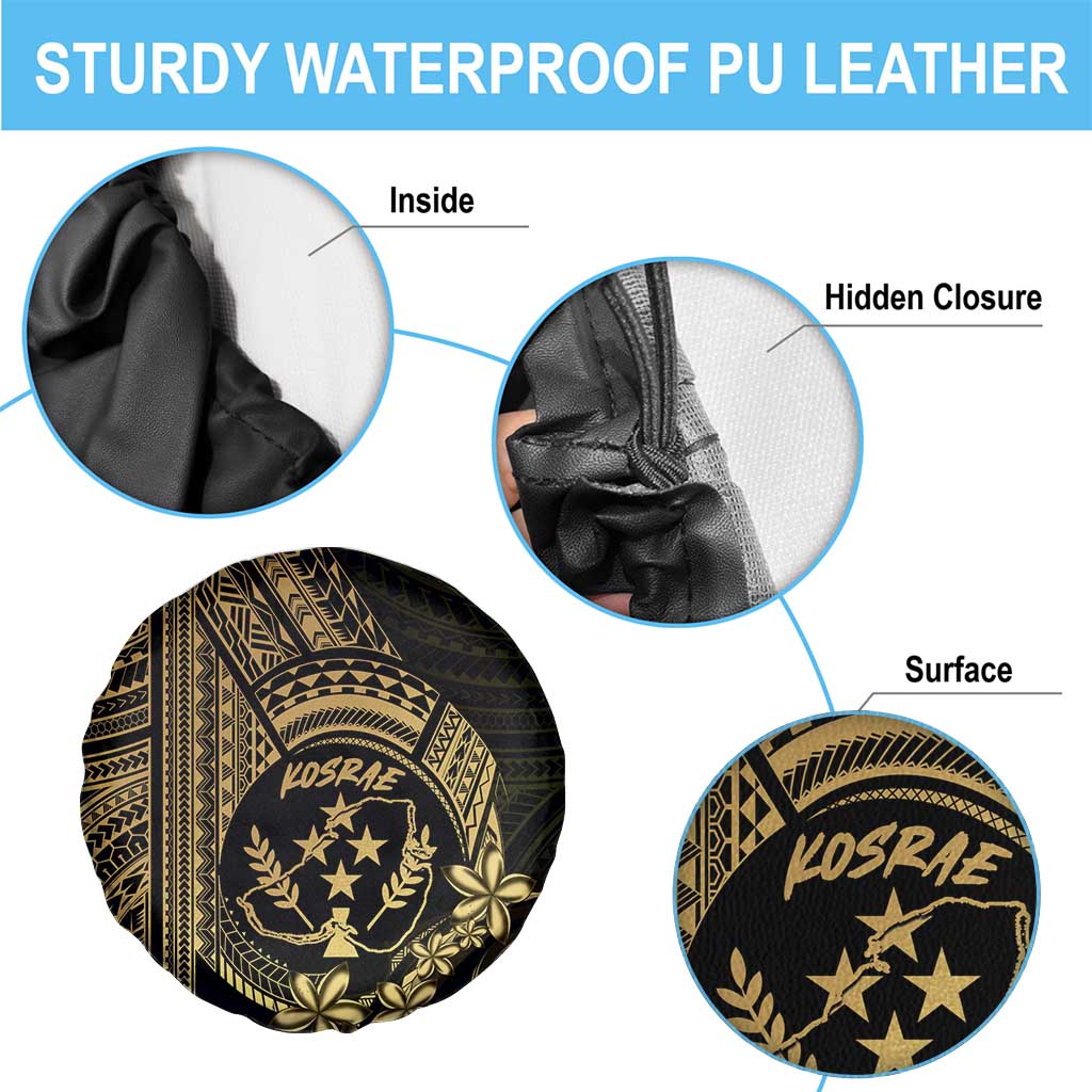 Gold Kosrae Liberation Day Spare Tire Cover September 8 Polynesian Tattoo - Polynesian Pride