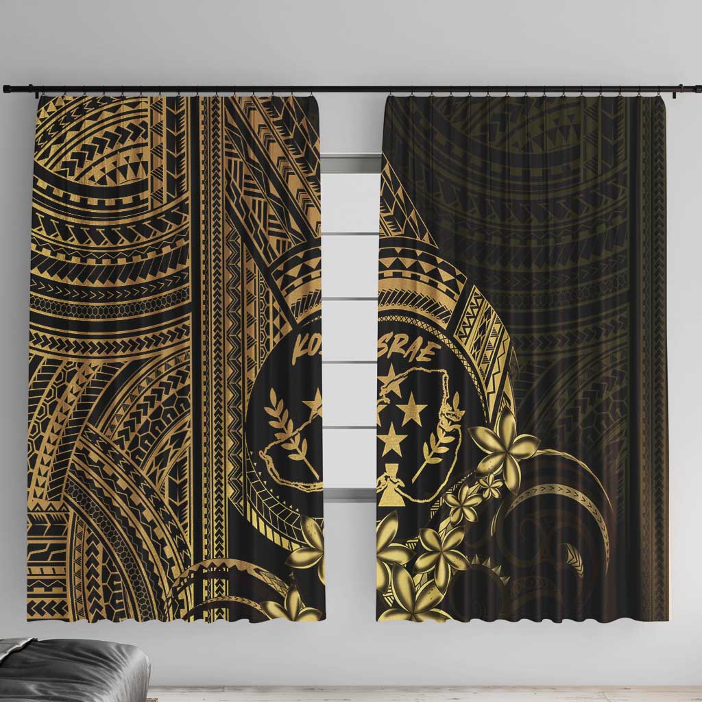 Gold Kosrae Liberation Day Window Curtain September 8 Polynesian Tattoo - Polynesian Pride