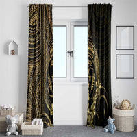 Gold Kosrae Liberation Day Window Curtain September 8 Polynesian Tattoo - Polynesian Pride