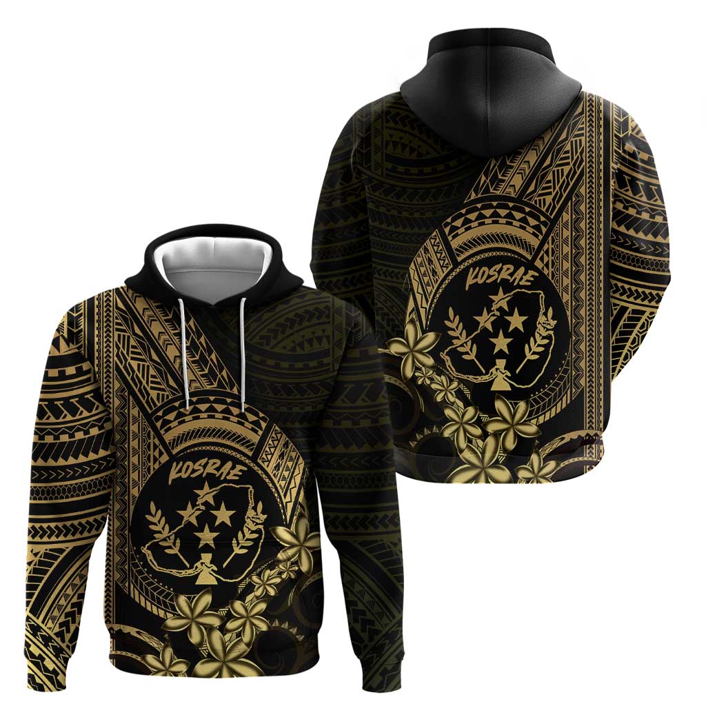 Gold Kosrae Liberation Day Zip Hoodie September 8 Polynesian Tattoo - Polynesian Pride