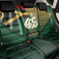 Long Live Vanuatu Independence Day Back Car Seat Cover 45th Anniversary Woven Pattern - Polynesian Pride