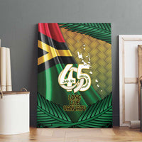 Long Live Vanuatu Independence Day Canvas Wall Art 45th Anniversary Woven Pattern - Polynesian Pride