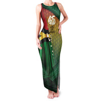 Personalised Long Live Vanuatu Independence Day Family Matching Tank Maxi Dress and Hawaiian Shirt 45th Anniversary Woven Pattern - Polynesian Pride
