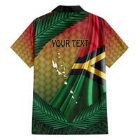 Personalised Long Live Vanuatu Independence Day Hawaiian Shirt 45th Anniversary Woven Pattern - Polynesian Pride