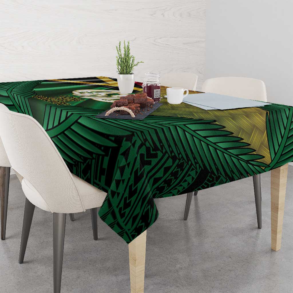 Long Live Vanuatu Independence Day Tablecloth 45th Anniversary Woven Pattern - Polynesian Pride