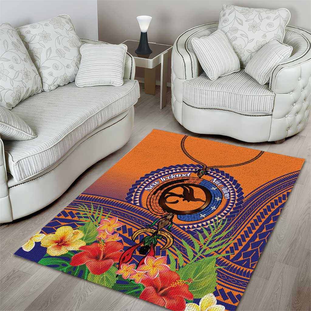 PNG New Ireland Province Area Rug Niu Ailan Necklace Polynesian Tattoo - Polynesian Pride