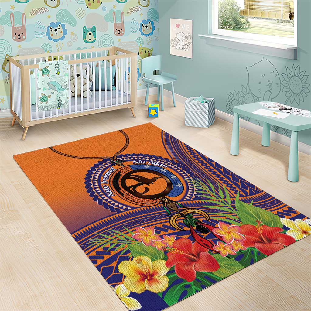 PNG New Ireland Province Area Rug Niu Ailan Necklace Polynesian Tattoo - Polynesian Pride