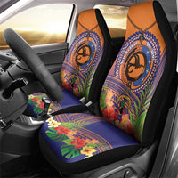 PNG New Ireland Province Car Seat Cover Niu Ailan Necklace Polynesian Tattoo - Polynesian Pride